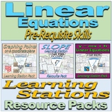 Linear Equations - Learning Stations Resource Packs BUNDLE