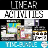 Linear Equations Review Activities | Graphing, Project, Sl
