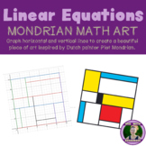 Linear Equations Mondrian Math Art