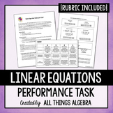 Linear Equations Performance Task