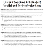 Linear Equations Project: Parallel and Perpendicular Lines