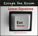 Linear Equations Activity - Escape Room!