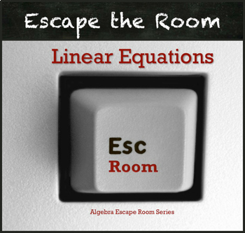 Preview of Linear Equations Activity - Escape Room!