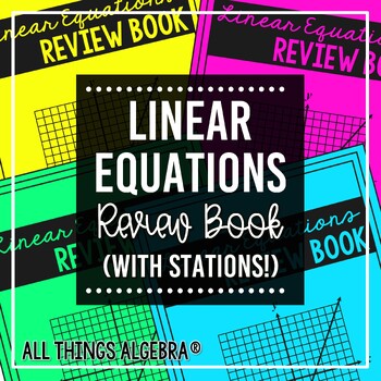Preview of Linear Equations | Review Book