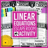 Linear Equations Review | Escape Room Activity
