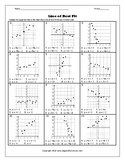 Linear Equations - Scatter Plots and Line of Best Fit Worksheet 2