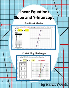 Preview of Linear Equations (Slope and Y-Intercept)