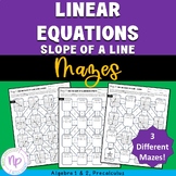 Linear Equations – Slope of a Line | MAZE ACTIVITY SET