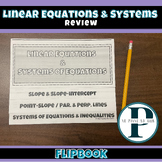 Linear Equations & Systems of Equations Review Flipbook