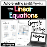 Linear Equations Test for Google Forms