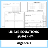 Linear Equations Unit - Guided Notes