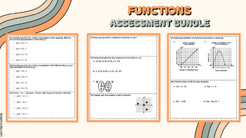 Preview of Linear Equations Unit - PRINTABLE ASSESSMENT BUNDLE