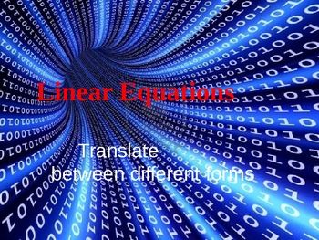 Preview of Linear Equations Web PowerPoint