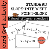 Linear Equations - a card sort