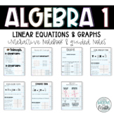 Linear Equations and Graphs Guided Notes & Video Bundle