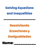 Linear Equations and Inequalities Notes/Practice for ELL S