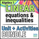 Linear Equations and Inequalities - Unit 1 Bundle - Texas 