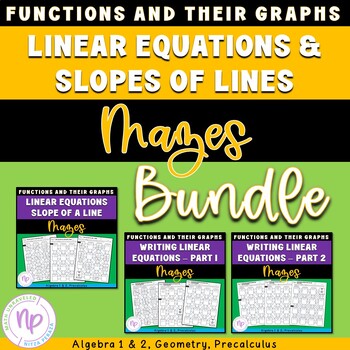 Preview of Linear Equations and Slopes of Lines – MAZES | BUNDLE