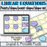 Linear Equations | slope | point-slope and slope-intercept form 