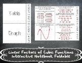 Linear Factors of Cubic Functions Foldable AR.4D