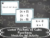 Linear Factors of Cubic Functions Stack-Em Up! Activity AR.4D