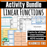 Linear Function Activity BUNDLE - Card Sorts, Matching Act