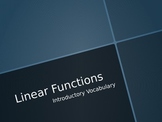 Linear Function Vocabulary Presentation