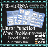 Linear Function Word Problems for Google Slides™