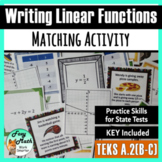 Linear Functions Card Sort - Writing, Graphing, Applicatio