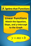 Linear Functions Match the Equation,Slope,and y-intercept 