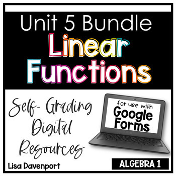 Preview of Linear Functions Google Forms Bundle