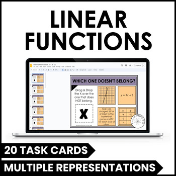Preview of Linear Functions Graphs Tables Equations Word Problems Activity