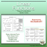 Linear Functions Guided Notes Easy to Understand