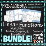 Linear Functions BUNDLE - Tables, Graphs, & Equations for 