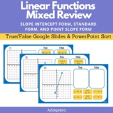 Linear Functions Mixed Review - Analyzing Linear Functions