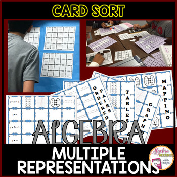Preview of Linear Functions: Multiple Representations Card Sort Activity