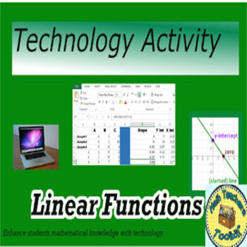 Preview of Linear Functions - Technology Activity