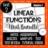 Linear Functions Unit (Includes Linear Regressions) - Alge