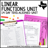 Linear Functions Unit | Writing and Graphing Linear Equati