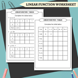 Linear Functions Worksheet - Comprehensive Practice Pack -