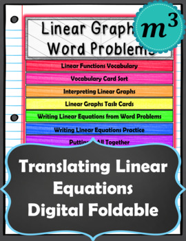 Preview of Linear Graphs & Word Problems