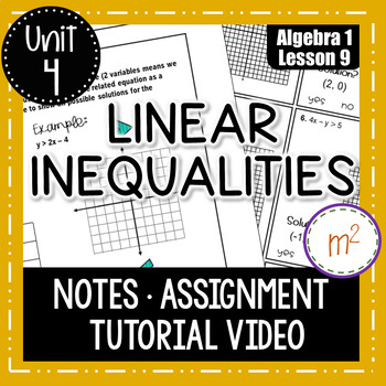 Preview of Linear Inequalities Algebra 1 Curriculum