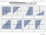 Linear Inequalities Graphs {Cut and Paste Activity}