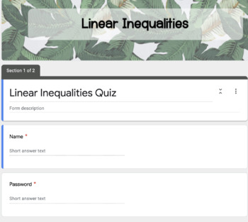 Linear Inequalities Worksheets by Numbers in Secondary | TpT