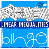 Linear Inequality Bingo, Matching & Card Sort