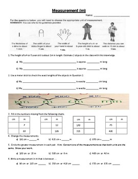linear measurement grade 3 5 metric worksheets by great stuff no fluff