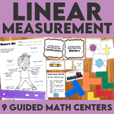 Linear Measurement Guided Math Centers | Perimeter & Area 