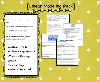 Preview of Linear Modeling Pack