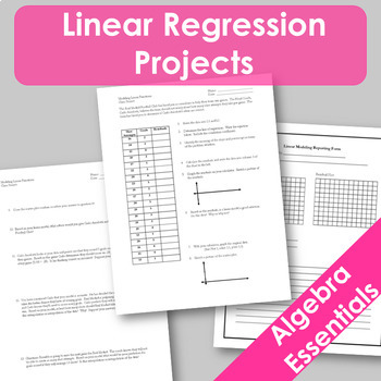 Preview of Linear Regression Projects! (CCSS.HSF.LE.A.1)