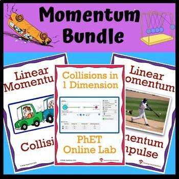 Preview of Linear Momentum Bundle: Momentum, Impulse, Elastic and Inelastic Collisions